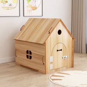 【Wuxih】Cats nest Four Seasons general dogs Nest winter warm wooden cat house dog house  dog house outdoor wooden house Indoor