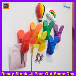 Klip Pengedap Magnet 1 PCS Magnetic Sealing Clip Moisture-proof Refrigerator Magnet Note Snack Clip Multifunction Kitchen Office 磁吸封口夹