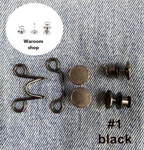 ตะขอปรับเอว กระดุมปรับเอวกางเกง กระดุมหมุดถอดได้ ไม่ต้องเย็บ ตะขอ DIY