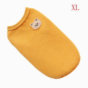Pet Clothes Waffle Bear Pet Dog Clothes For Boy Female Puppy Shitzu Clothing Terno Cats Vest Breathable Thin Section Small And Medium Dog Cat Costume