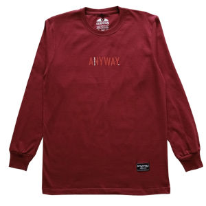 Anyway Kaos Panjang "Anyway" Maroon 679
