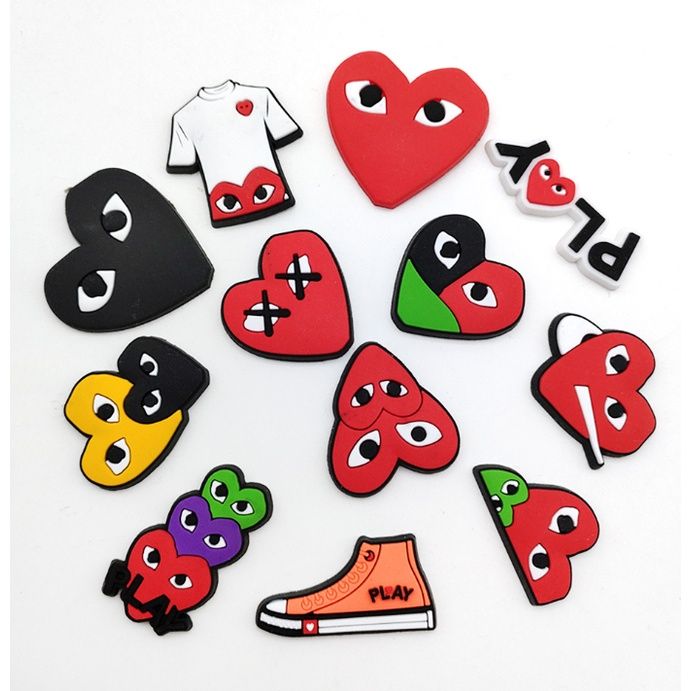 Play LOGO Jibbitz Crocs Pins charm for shoes bags High quality