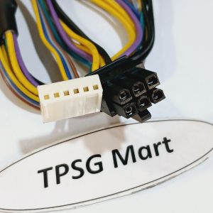 Cáp nguồn ATX 24 Pin ra 6 Pin và 6 Pin dài (PSU 18AWG) / Cáp dài 32Cm