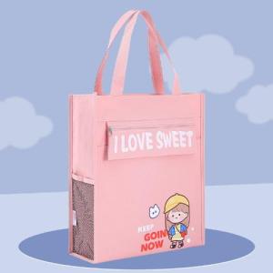 A4 Student Book Bag Oxford Tutorial Bag Hand-Carrying Portable Schoolbag File Bag Lunch Bag Waterproof For Kids 32.5x28CM