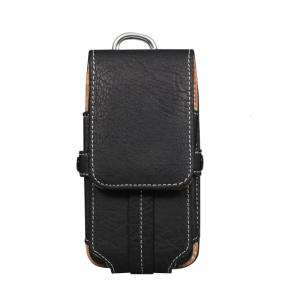 Strong PU Leather Mobile Phone Holder with Adjustable Belt & Multiple Size Option Stylish Vertical Phone Waist Bag