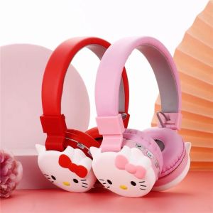 Headphone 3D Dj Bando Hello Kitty Wireless Bluetooth AH-806D Stereo HKitty H.Kitty H Kitty Xtra Bass Headset Handsfree Earphone Musik Gaming Lucu Keren Extra Bass Karakter Kartun Motif Disney