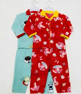 [HCM]Đồ bộ pijama cho bé gái - Đồ bộ quần dài mặc ngủ cho bé gái - M02