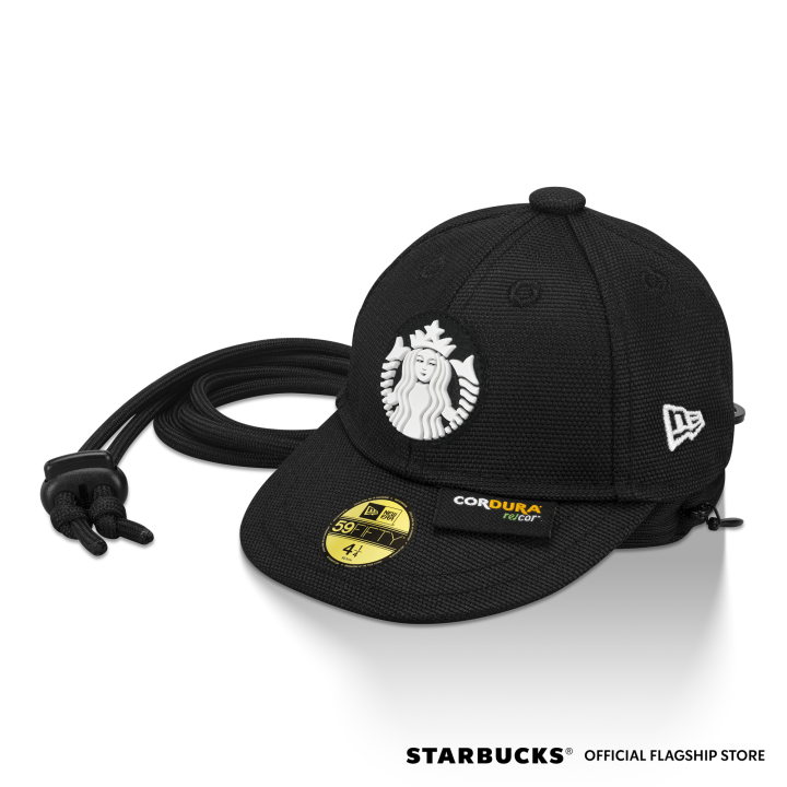 NEW ERA STARBUCKS 59FIFTY ブラック 7 3/8 新品 Starbucks New Era Mini Cap Bag NewEra Cordura Recycled Fabric