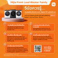 [ใหม่]Xiaomi Mijia เครื่องซักผ้าฝาหน้า 9kg|Quick Wash 15นาที|ดีไซน์บาง|ควบคุมผ่าน Xiaomi Home|ส่งฟรี. 