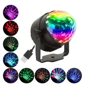 CAR Disco USB Light Sound Activated LED  Ball RGB Color Changing Sound Activated Party Light