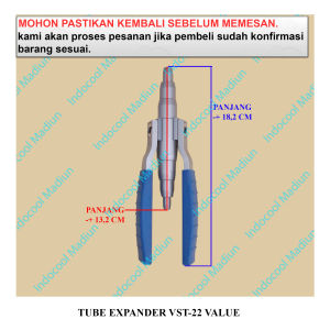TEV ALAT PEMBESAR LUBANG pipa tembaga / SWAGING TOOL / TUBE EXPANDER VST-22 VALUE