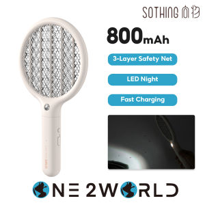 SOTHING Mini Mosquito Killer - Lightweight Portable LED Lamp Long-lasting Battery Chemical-Free Triple Safety Protection and Easy Maintenance