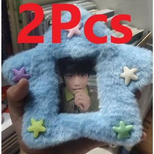 2Pcs/Set 3 inch Photocard Holder Cartoon Ita Bag Plush Protector Case Anime Keychain Card Holder Decoration Bag birthday gift  BOCCHITHE ROCK Frieren at the Funeral