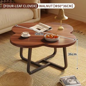 Living Room Elegant Coffee Table Nordic Style Tea Table Simple Modern Table Creative Flower Shape Bedside Table