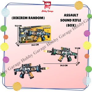 Mainan Tembakan Anak Assault Sound Rifle Lampu Sound Gun Eletric