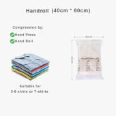 TAILI Vacuum Bag Compression Bag No Need Pump Reusable Travel Clothes Storage Bag Space Saving Seal Bags