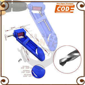 Mata Bor Asah 2mm-12.5mm Drill Bit Sharpener Guide Alat Penajam Pengasah Mata Bor Besi dan Kayu