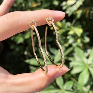 Sepj ต่างหูห่วงรูปหัวใจขนาดใหญ่สําหรับผู้หญิงเครื่องประดับต่างหูเพชรเซอร์โคเนียขนาด AAA สไตล์เรียบง่ายสําหรับเป็นของขวัญวาเลนไทน์ SE145