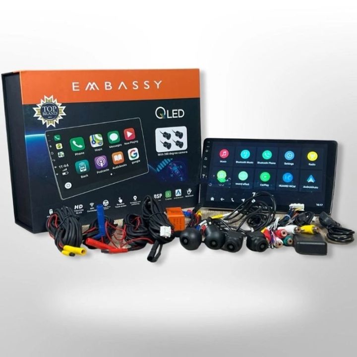 Head Unit Android Inch Embassy QLED Merkurius Ram 4/64GB