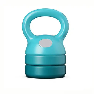 Monstermarketing 12 LBS Adjustable Kettlebell Sports High Quality Premium Weight Lift KettleBell - Turquoise