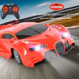 Four-way childrens remote control car wireless remote control car electric toy car boy simulation racing 1:20 with lights Gift for Children Boys