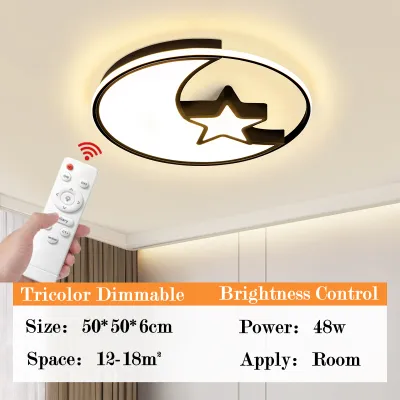 Nordic LED Ceiling Lights Remote Control 3 Colors Dimmable Simple Modern Ceiling Light Berroom Light/Living Room Light Ceiling Lamp
