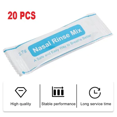 Original 300ml Water pulse Nasal Wash Pot Nose Rinsing Bottle Irrigater nassal spray Washer with 10 Bag 2.7g Nose Antibacterial Powder Washing Salt for Adult Allergic Rhinitis Sinus Daily Nasal Rinsing Nose Care Tool
