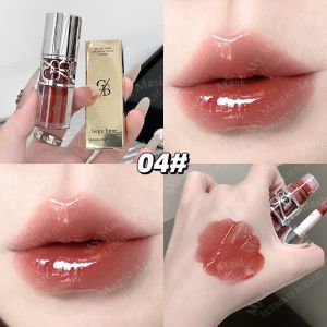 New Gege Bear Moisturizing Lip Gloss Mirror-Finish Lipstick Smooth Texture Moisturizing And Brightening Lip Gloss Transparent Shine Long-Lasting Color A Must-Have For Everyday Makeup.