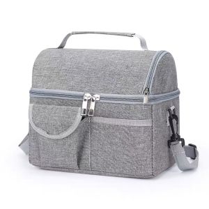 Lunch Bag Double Layer Waterproof Cooler Bag Insulation Bag Mami Breast Milk Storage Bag