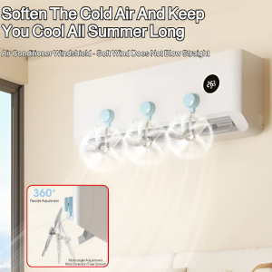 Air Conditioner Windshield Air Conditioning Air Guide Fan Adjustable Prevent Direct Wind Household Wind Shield Hanging Universal