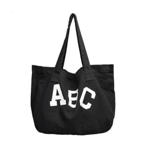 Korean Style Tote Handbag Large Capacity Canvas Shoulder Bag for Women Suitable for Students and Commuters