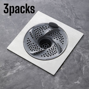 【Fast Draining】Anti Clog Bathroom Drain Cover Stainless Steel Shower Floor Drain With Hair Catcher Anti Odor Bathroom Drain Cover Bathroom/Shower/Floor Drain Cover
