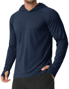 TACVASEN Lightweight Sun Protection Shirts Hoodie Mens UPF 50+ UV-Proof Fishing Travel T-Shirts Breathable Micro-grid T shirts2026