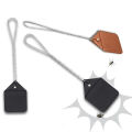 Manual Leather Fly Swatter Mosquito And Cockroach Repeller Hanging Flyswatter For Indoor Outdoor.