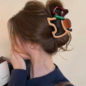 ASRV Cute Cartoon Dog Claw Clip for Womens Updo Hairstyles Fashionable and Versatile