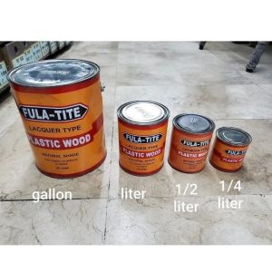 Fula-Tite Plastic Wood Lacquer Type High Quality Wood Filler Surface Repair Putty 1/4L 1/2L 1L 4L