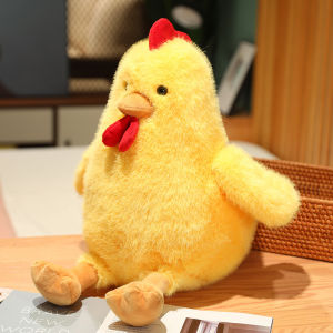 JOJO CASTLE Cute Yellow White Chicken Plush Toy 30/45/55cm Soft Stuffed Doll Kawaii Toys Birthday Gift for Holiday Animal Dolls Homedecor Gifts for Children Girl 鸡娃娃