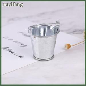 ruyifang 1 6 1 12 Dollhouse Miniature Metal Bucket Mini Kitchen Decor Pretnd Play Toy