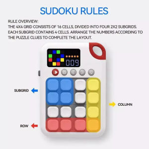 【SG Stock】Schulte Focus Training Machine Puzzle Games Handheld Game for Kids 6-14 Childrens Early Education Toy for Gifts