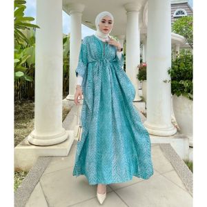 KAFTAN SIERRA SILK SUTRA DRESS GAMIS KAFTAN BATIK CAP PEKALONGAN