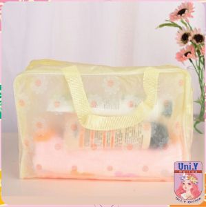 Uni.Y กระเป๋าเครื่องสำอาง โปร่งแสง ถุงเก็บของ PVC  กระเป๋าเอนกประสงค์ สปอตสินค้า wash bag