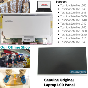 LCD Laptop Toshiba Satellite L600 L640 L645 C600 C640 L740 L745 C800 C840 L510 L845 Notebook Panel Screen