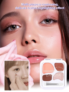 Multifunctional Fixing and Highlighting Eyeshadow Palette Quad Eyeshadow Palette in One Palette
