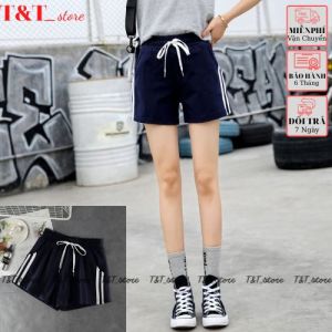 Quần short thun nữ hai sọc  quần đùi nữ thun co dãn -T&T_store