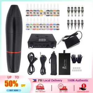 Tattoo Machine Full Set Pen Type Tattoo Machine Tattoo Needle Body Skin Care Tools For Beginner