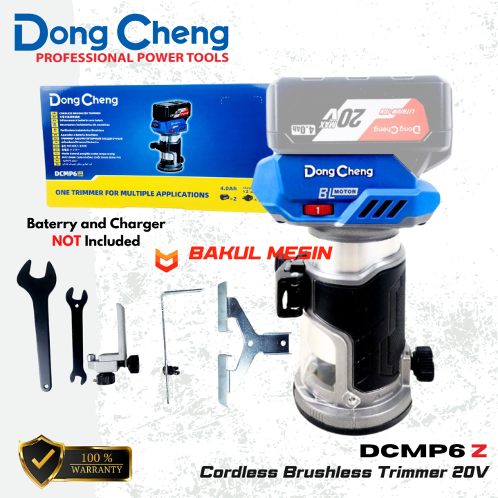 DongCheng DCMP6Z Mesin Profil Kayu Baterai Cordless Brushless Trimmer 6 ...