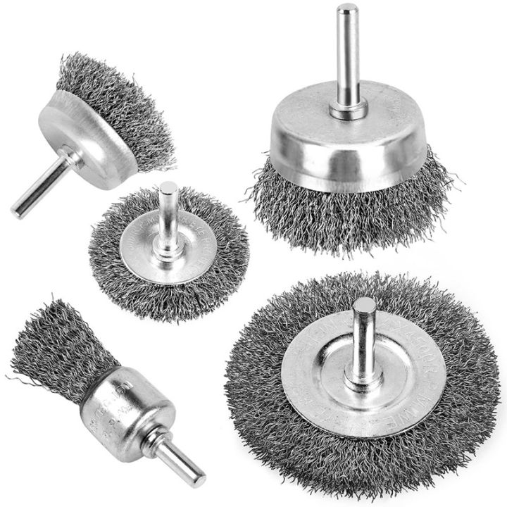 Wire Brush for Drill, Wire Wheel Brush Cup Set, Stripping and Drill ...