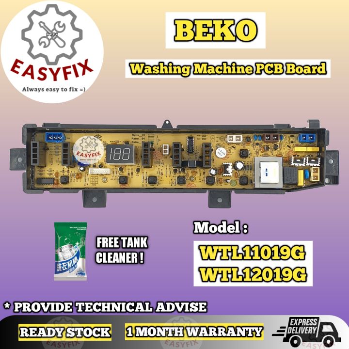 WTL11019G / WTL12019G BEKO WASHING MACHINE PCB BOARD ( CONTROL BOARD