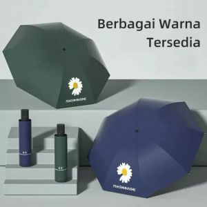 Payung Lipat Anti UV Motif Bunga / Payung Peace Minus One Anti UV Buka Tutup Manual