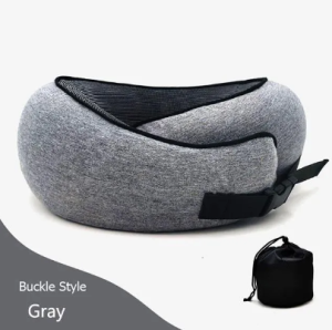 【Fast delivery】U-shaped travel neck memory foam pillows Travel Portable Noon Break airplane travel pillow neck use artifact